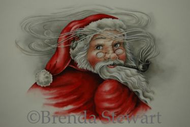 Santa with Pipe