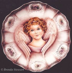 Angel Plate w/ Violet Trim