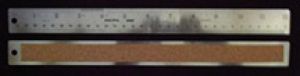 12" Corked Backed Metal Ruler
